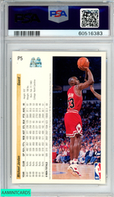 1992 UPPER DECK MCDONALDS MICHAEL JORDAN #P5 CHICAGO BULLS HOF PSA 9 MINT 60516383