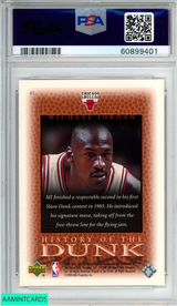 2000 UPPER DECK CENTURY LEGENDS MICHAEL JORDAN #67 CHICAGO BULLS HOF PSA 9 MINT 60899401