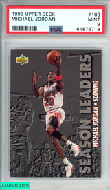 1993 UPPER DECK MICHAEL JORDAN #166 CHICAGO BULLS HOF PSA 9 MINT 61876718