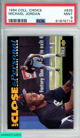 1994 COLLECTORS CHOICE MICHAEL JORDAN #635 CHICAGO WHITE SOX PSA 9 MINT 61876714