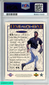 1995 UPPER DECK MINOR LEAGUE MJ ONE ON ONE MICHAEL JORDAN #3 HITTING PSA 9 MINT 60831553