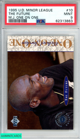 1995 UPPER DECK MINOR LEAGUE MJ ONE ON ONE MICHAEL JORDAN #10 THE FUTURE PSA 9 62313863
