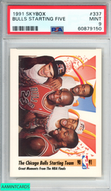 1991 SKYBOX BULLS STARTING FIVE #337 HOF PSA 9 MINT 60879150