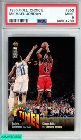 1995 COLLECTORS CHOICE MICHAEL JORDAN #353 CHICAGO BULLS HOF PSA 9 MINT 60904280