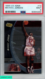 1998 UPPER DECK IONIX MICHAEL JORDAN #13 CHICAGO BULLS HOF PSA 9 MINT 60904250