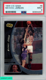1998 UPPER DECK IONIX MICHAEL JORDAN #6 CHICAGO BULLS HOF PSA 9 MINT 60904251