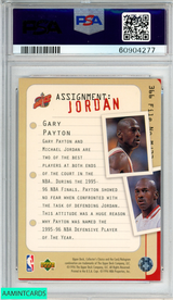 1997 COLLECTORS CHOICE GARY PAYTON MICHAEL JORDAN #366 HOF PSA 9 MINT 60904277