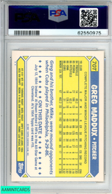 1987 TOPPS TRADED GREG MADDUX #70T ROOKIE RC CHICAGO CUBS HOF PSA 9 MINT 62550975