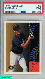 1994 FLEER EXCEL DEREK JETER #97 NEW YORK YANKEES HOF PSA 9 MINT 61876892