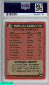 1986 TOPPS GEORGE BRETT #714 KANSAS CITY ROYALS HOF PSA 9 MINT 60688747