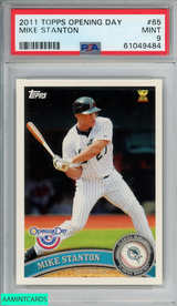 2011 TOPPS OPENING DAY GIANCARLO MIKE STANTON #65 FLORIDA MARLINS PSA 9 MINT 61049484