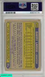 1987 TOPPS BARRY LARKIN #648 REDS ROOKIE HOF RC PSA 9 MINT 60874773