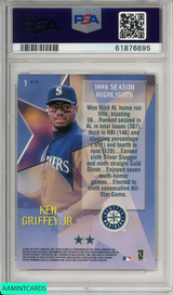 1999 TOPPS STARS KEN GRIFFEY JR #1 STARCARDS 2 STAR SEATTLE MARINERS HOF PSA 9 61876695