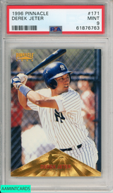 1996 PINNACLE DEREK JETER #171 NEW YORK YANKEES HOF PSA 9 MINT 61876763