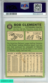 1967 TOPPS ROBERTO BOB CLEMENTE #400 PITTSBURGH PIRATES HOF PSA 4 VG-EX 69430333
