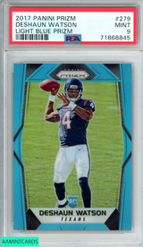 2017 PANINI PRIZM DESHAUN WATSON #279 LIGHT BLUE ROOKIE RC 199 OF 199 PSA 9 MINT 71868845
