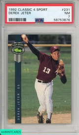 1992 CLASSIC 4 SPORT DEREK JETER #231 ROOKIE NEW YORK YANKEES HOF RC PSA 7 NM 58753876