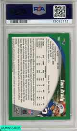 2002 TOPPS CHROME TOM BRADY #100 NEW ENGLAND PATRIOTS PSA 8 NM-MT 73025112