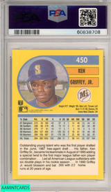 1991 FLEER KEN GRIFFEY JR  #450 BAT 300 SEATTLE MARINERS HOF PSA 8 NM-MT 60838708