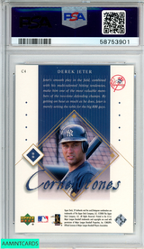 2000 SP AUTHENTIC CORNERSTONES DEREK JETER #C4 YANKEES HOF PSA 8 NM-MT 58753901