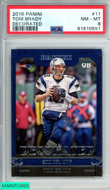 2016 PANINI DECORATED TOM BRADY #11 NEW ENGLAND PATRIOTS PSA 8 NM-MT 61510551