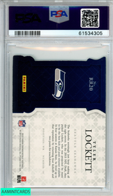 2015 PANINI CROWN ROYALE REGAL ROOK DIECUT TYLER LOCKETT RR20 GREEN PSA 8 POP 1 61534305
