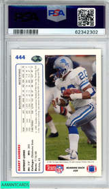 1991 UPPER DECK BARRY SANDERS #444 DETROIT LIONS HOF PSA 8 NM-MT 62342302