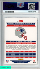 2013 PANINI SCORE ROB GRONKOWSKI #317 NEW ENGLAND PATRIOTS PSA 7 NM 62550946