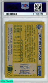 1982 TOPPS JAMES LOFTON #364 ALL-PRO GREEN BAY PACKERS HOF PSA 7 NM 61835048