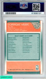 1988 FLEER DOMINIQUE WILKINS #125 ALL-STAR ATLANTA HAWKS HOF PSA 8 NM-MT 61608107