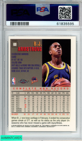 1997 TOPPS CHROME BJ ARMSTRONG #69 REFRACTOR GOLDEN STATE WARRIORS PSA 8 NM-MT 61835595