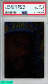 1996 METAL SHAQUILLE ONEAL #119 ORLANDO MAGIC HOF PSA 8 NM-MT 60762003