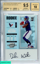 2017 PANINI CONTENDERS OPTIC DESHAUN WATSON #102 ROOKIE BGS 9.5 AUT= 10 0012277777