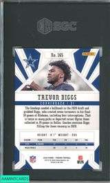 2020 PANINI PHOENIX TREVON DIGGS #165 FIRE BURST ROOKIE RC COWBOYS SGC 10 GEM 4965573