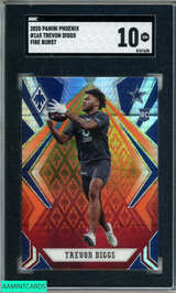 2020 PANINI PHOENIX TREVON DIGGS #165 FIRE BURST ROOKIE RC SGC 10 GM 8767635