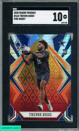 2020 PANINI PHOENIX TREVON DIGGS #165 FIRE BURST ROOKIE RC SGC 10 GM 1297728