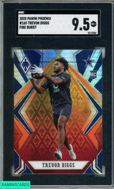 2020 PANINI PHOENIX TREVON DIGGS #165 FIRE BURST ROOKIE RC SGC 9.5 MT+ 5172351