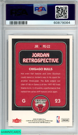 2008 FLEER JORDAN RETROSPECTIVE MICHAEL JORDAN #MJ-22 BULLS HOF PSA 8 NM-MT 60879064