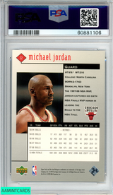 1998 UPPER DECK BLACK DIAMOND MICHAEL JORDAN #22 SINGLE BULLS HOF PSA 8 NM-MT 60881106