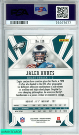 2020 PANINI PHOENIX JALEN HURTS FIRE BURST ROOKIE RC PSA 10 GEM MT 76997677