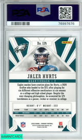 2020 PANINI PHOENIX JALEN HURTS FIRE BURST ROOKIE RC PSA 10 GEM MT 76997676