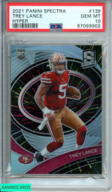 2021 PANINI SPECTRA TREY LANCE #139 HYPER 39 OF 75 ROOKIE RC PSA 10 GEM MT 67099902