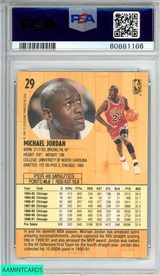 1991 FLEER MICHAEL JORDAN #29 CHICAGO BULLS HOF PSA 8 NM-MT 60881166