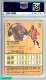 1991 FLEER MICHAEL JORDAN #29 CHICAGO BULLS HOF PSA 8 NM-MT 60881204