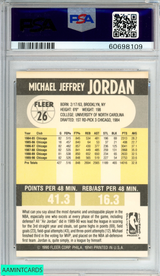 1990 FLEER MICHAEL JORDAN #26 CHICAGO BULLS HOF PSA 8 NM-MT 60698109