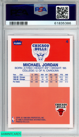 1996 FLEER DECADE OF EXCELLENCE MICHAEL JORDAN #4 CHICAGO BULLS HOF PSA 8 NM-MT 61835386