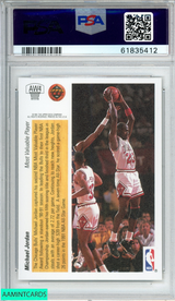 1991 UPPER DECK AWARD WINNER HOLOGRAM MICHAEL JORDAN #AW4 BULLS HOF PSA 8 NM-MT 61835412