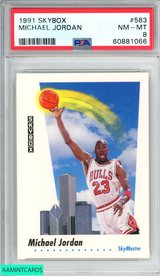 1991 SKYBOX MICHAEL JORDAN #583 CHICAGO BULLS HOF PSA 8 NM-MT 60881066