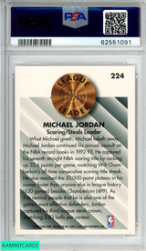 1993 FLEER MICHAEL JORDAN #224 CHICAGO BULLS HOF PSA 8 NM-MT 62551091