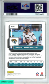 2022 PANINI DONRUSS TREVOR LAWRENCE #61 PRESS PROOF PREMIUM PSA 10 GEM MT 77159073